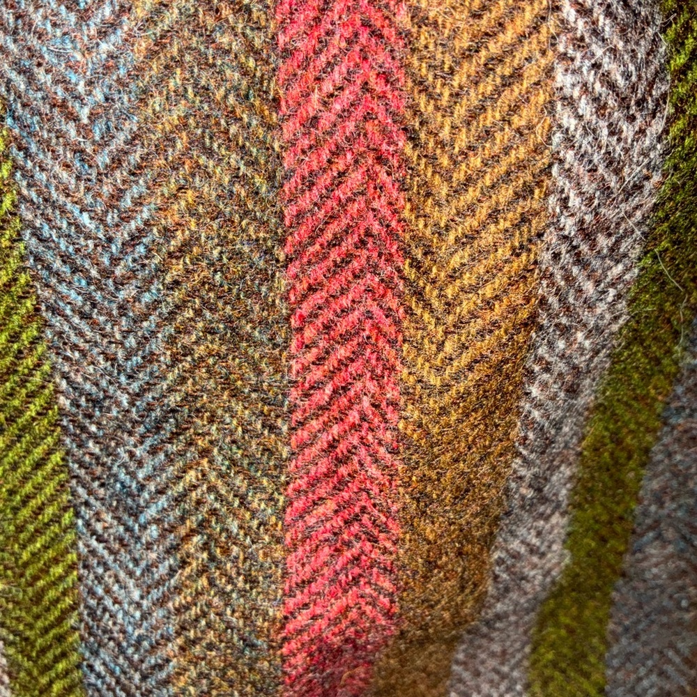 Boden British Tweed Multicolor Striped Blazer and Skirt Set - Picture 4 of 8